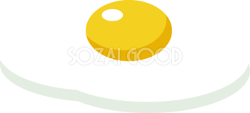 目玉焼き 食べ物-食材-グルメイラスト
