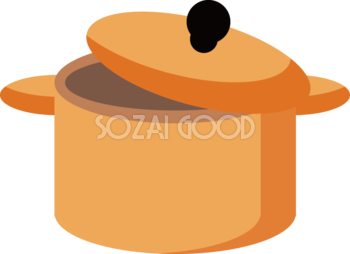 鍋 キッチン用品 食べ物-食材-グルメイラスト