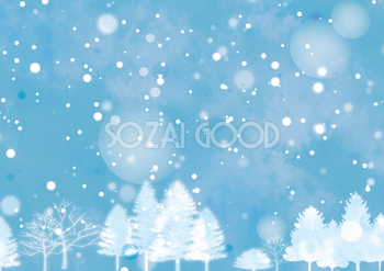 冬の背景イラスト(シンプルな雪景色)38657