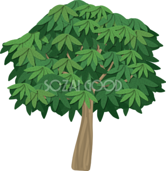 木 シンプルなしげる木 無料イラスト82056