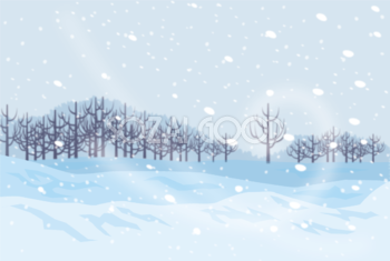 冬 雪 綺麗(幻想的)な景色 背景イラスト無料 フリー90764