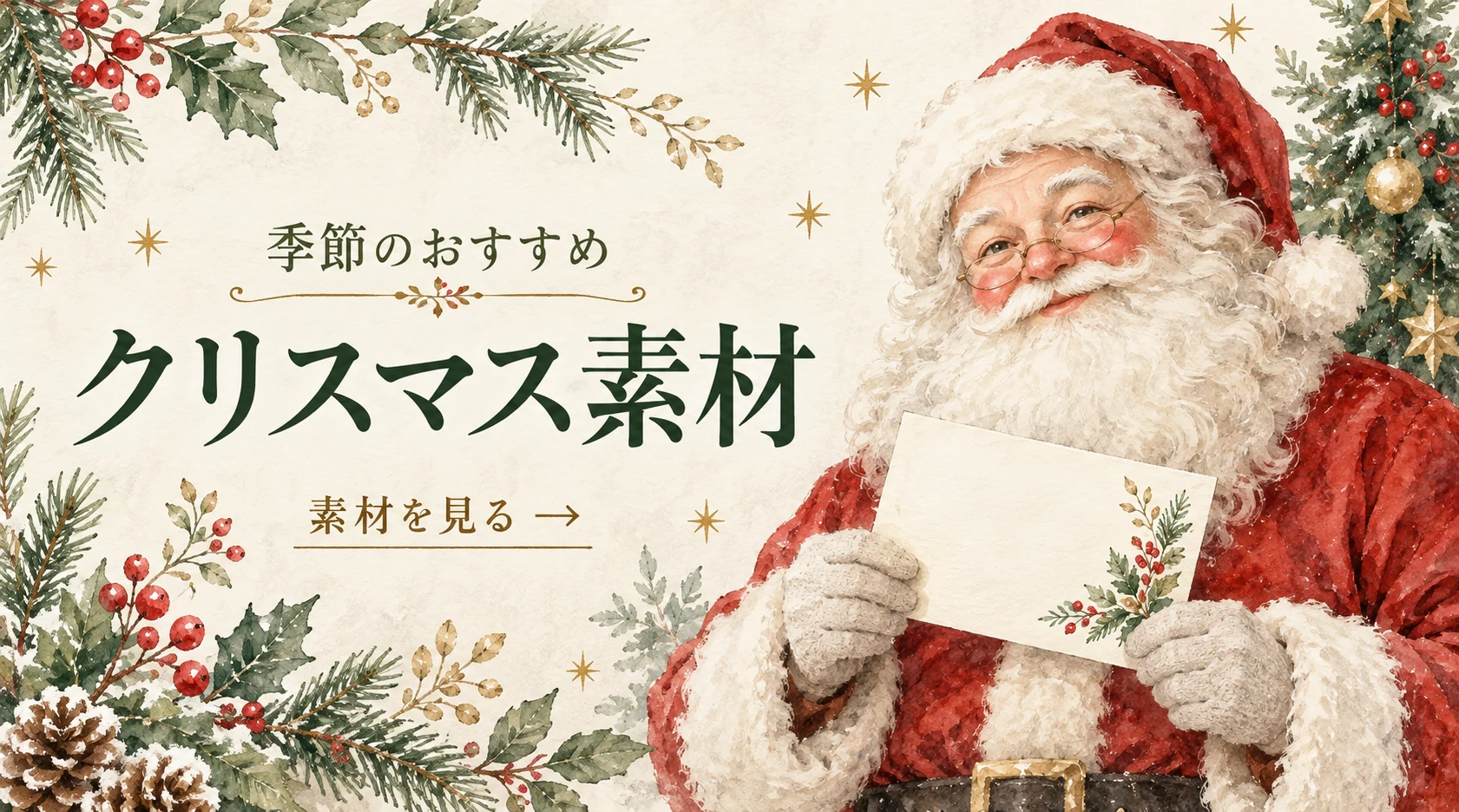 季節のおすすめ クリスマス素材 素材を見る