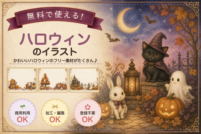 ハロウィンイラスト無料フリー素材