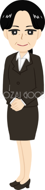 課長女性 普通体型_ビジネスマン_無料イラスト | 素材Good
