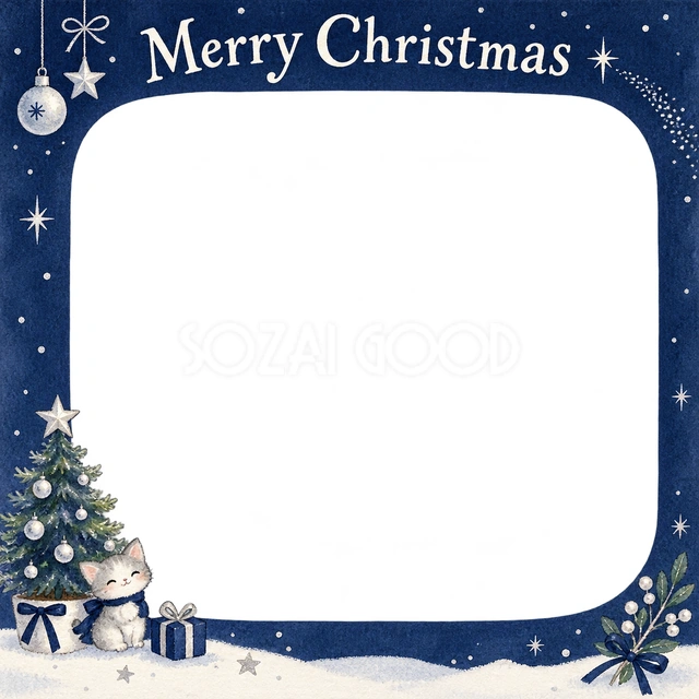 小さなツリーのクリスマスイラスト