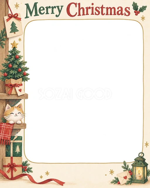 小さなツリーのクリスマスイラスト