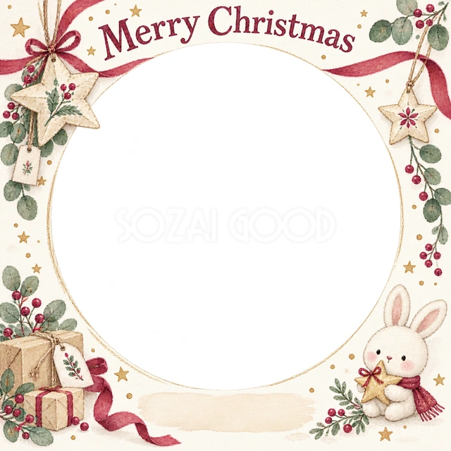手作りの星のクリスマスイラスト