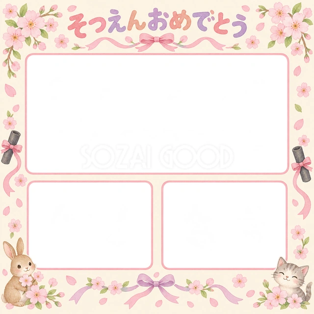 みんなの思い出の卒園・卒業イラスト