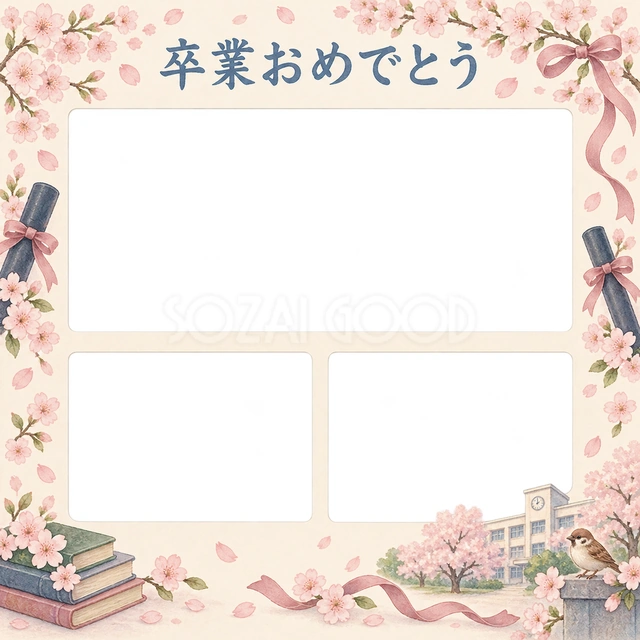 みんなの思い出の卒園・卒業イラスト