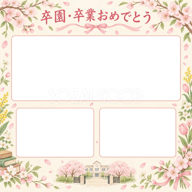 みんなの思い出の卒園・卒業イラスト