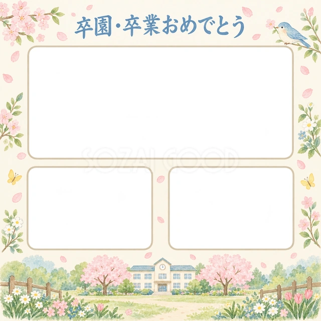 みんなの思い出の卒園・卒業イラスト