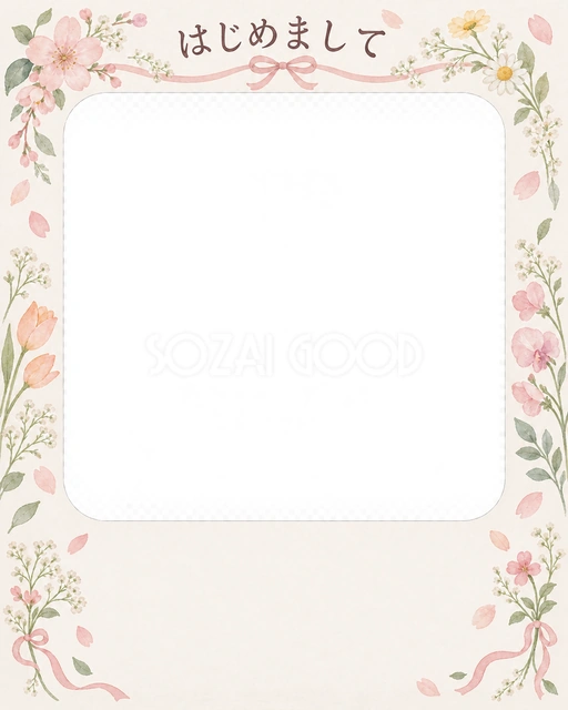 出産報告に使える無料イラスト素材です