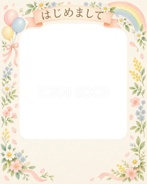 きょうだいの出産報告に使える無料イラスト素材です