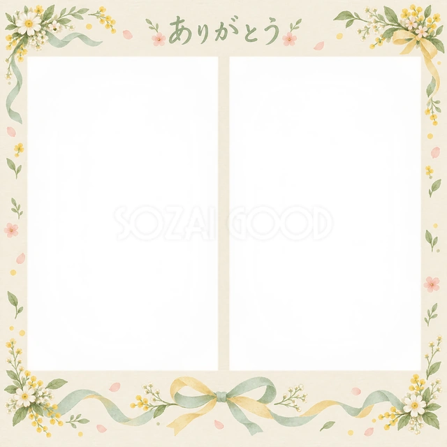 先生への思い出を飾れる無料イラスト素材です