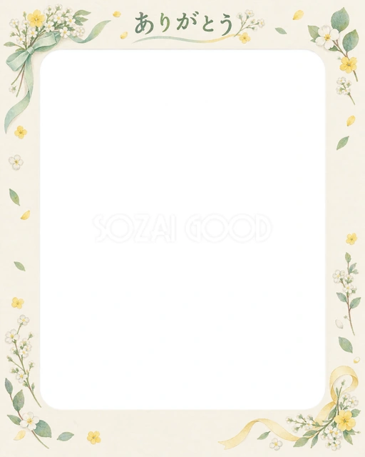 先生への思い出を飾れる無料イラスト素材です