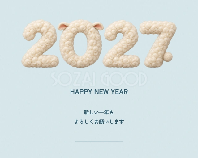 横長のHappy New Year