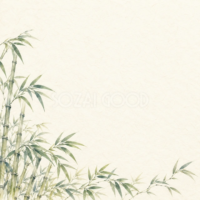 竹と笹・下辺の背景
