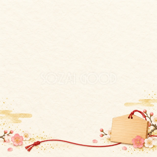 絵馬・下辺の彩りの背景