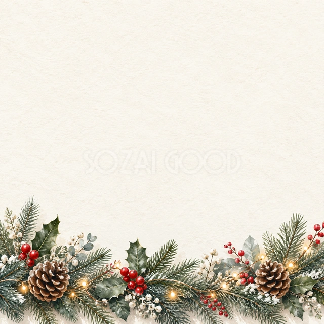 クリスマス飾り・正方形の背景