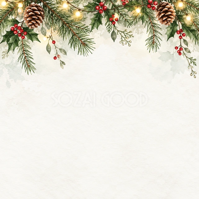 クリスマス飾り・正方形の背景