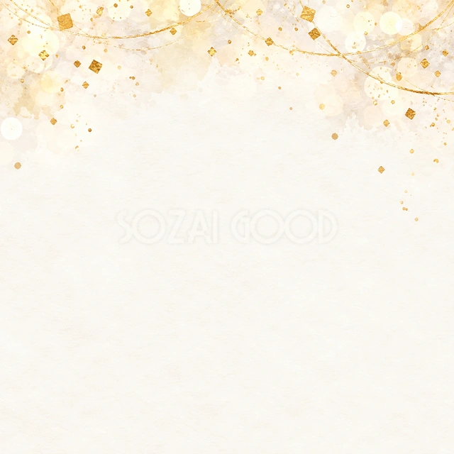 金の紙吹雪・正方形の背景