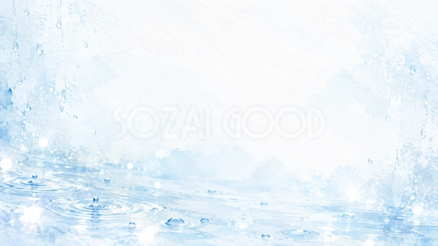 雨粒と乳白色の光・横長の背景