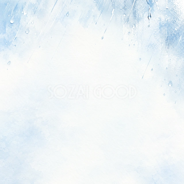 斜めに流れる雨の線・正方形の背景