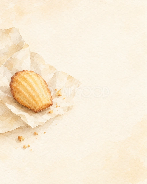 焼き菓子・片側に流れる縦長背景・縦長の背景