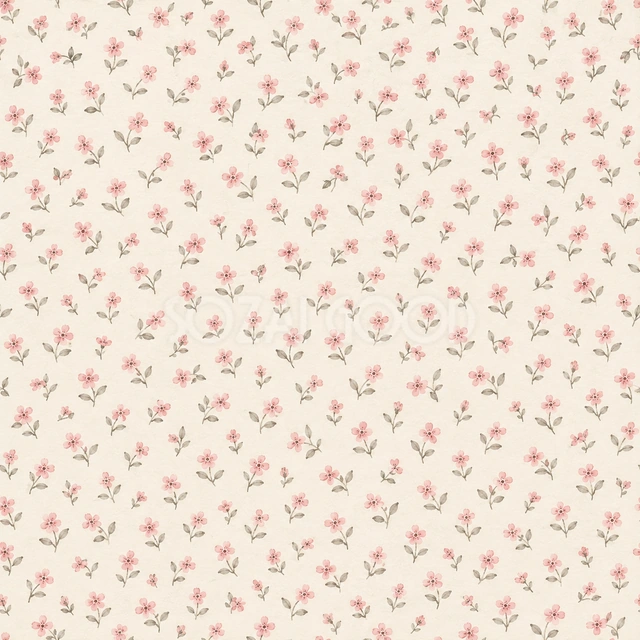 小花柄・正方形の背景です