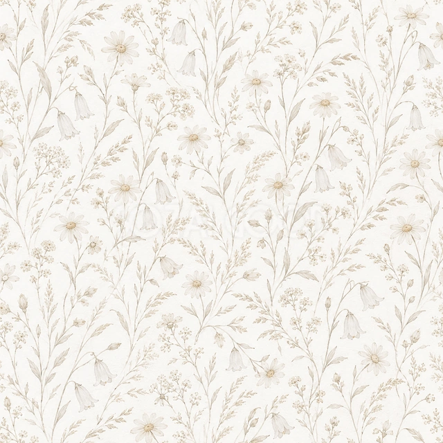 野の花の総柄・正方形の背景です