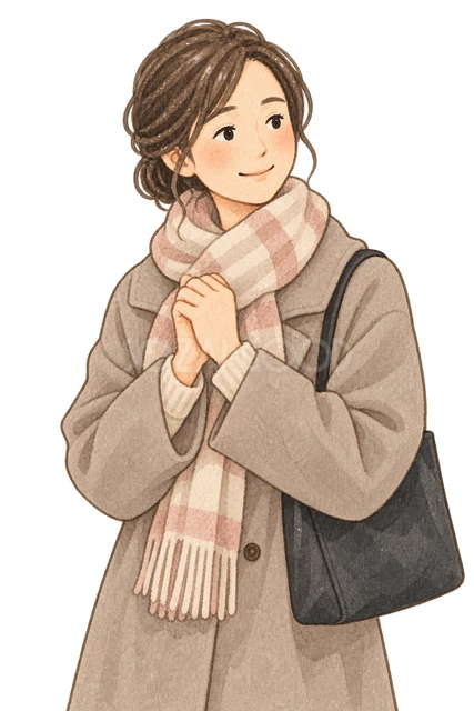 試験を見守る保護者の水彩イラスト