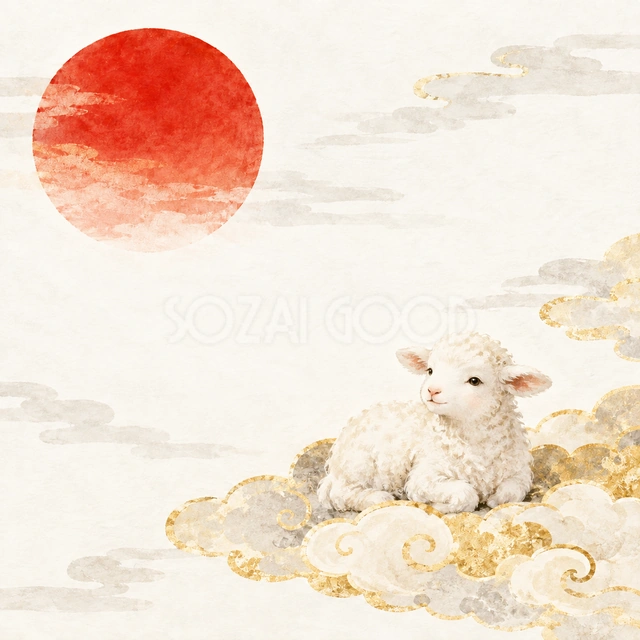 雲文様の吉祥（文字なし）