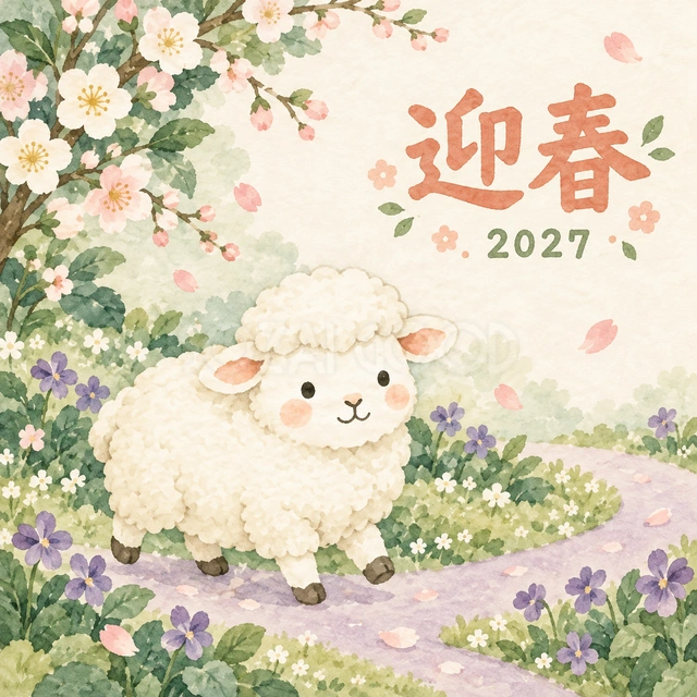 すみれ色の小径（文字あり）
