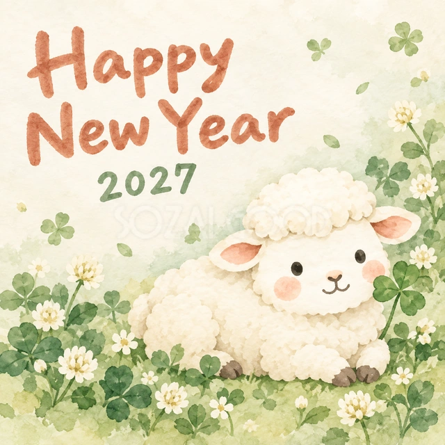 四つ葉のひだまり（文字あり）