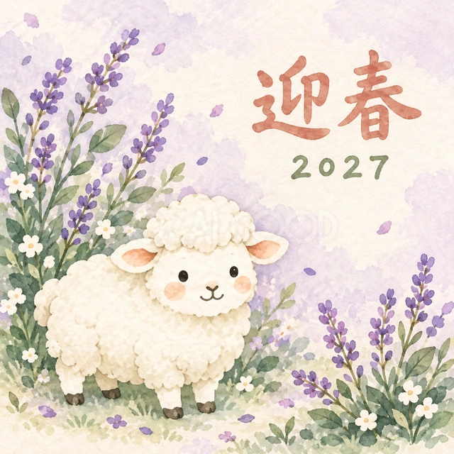 ラベンダーの香り（文字あり）