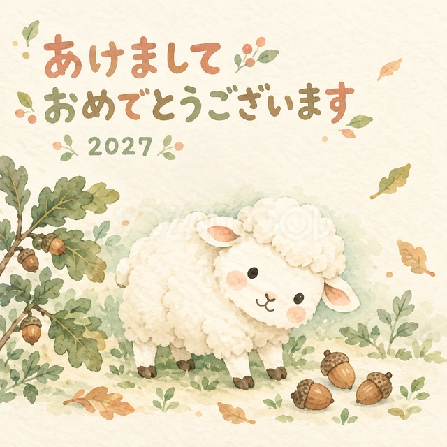 どんぐりころん（文字あり）