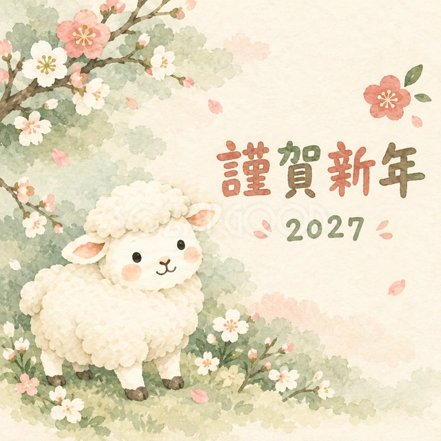 横顔でにっこり（文字あり）