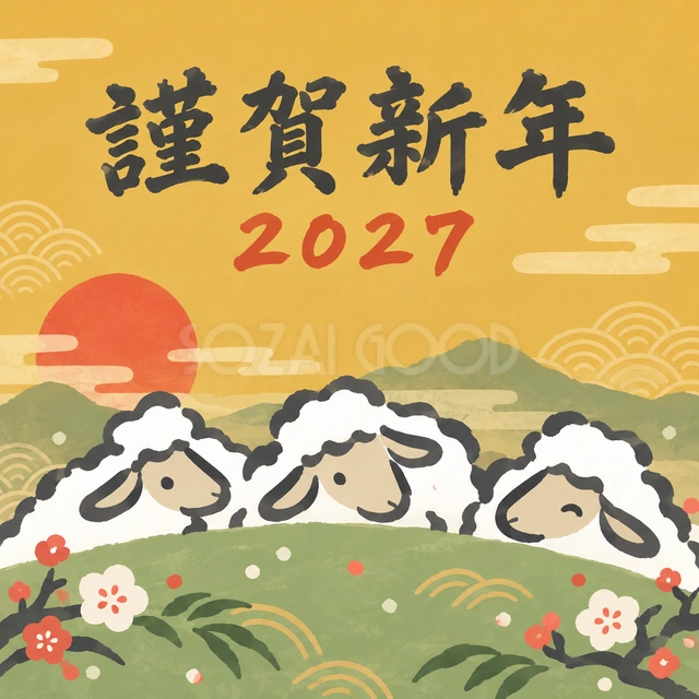 丘の向こうからこんにちは（文字あり）