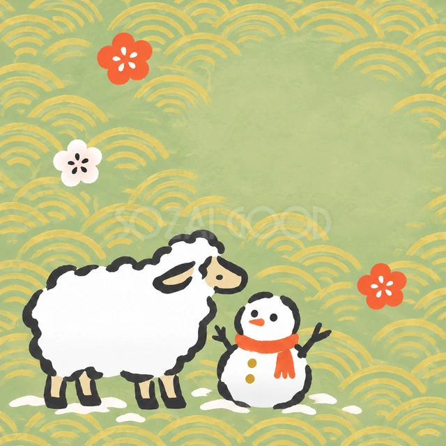 雪だるまのおともだち（文字なし）