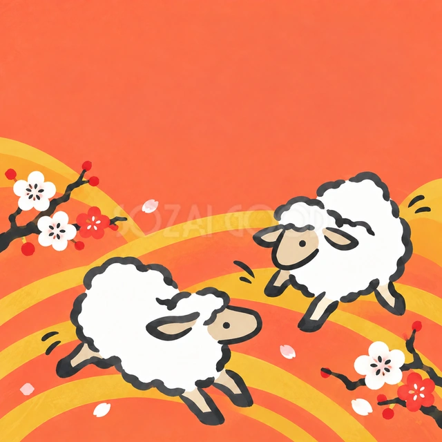二匹の追いかけっこ（文字なし）
