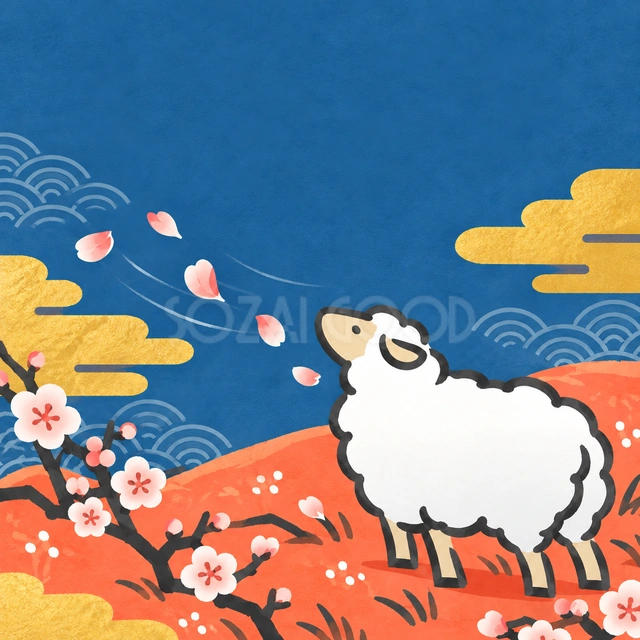 風に舞う花びらを追って（文字なし）