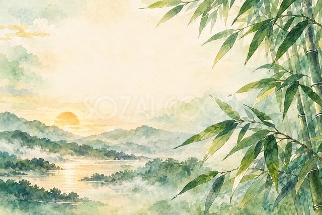 竹の葉の風（文字なし）