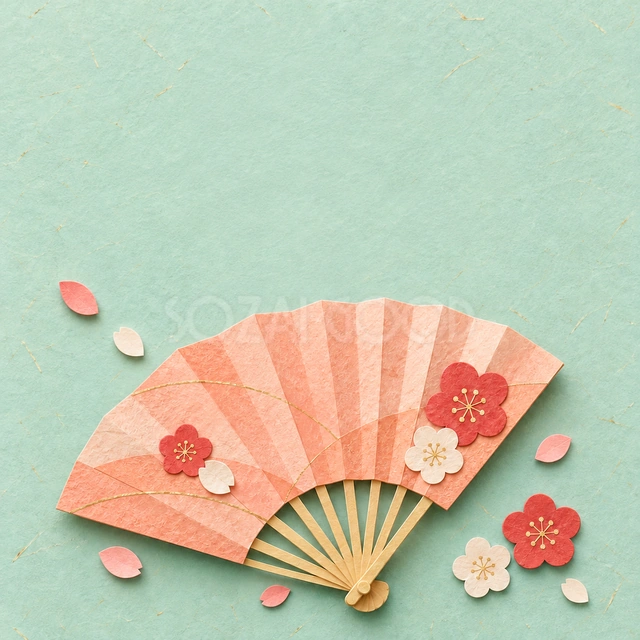 花ひらく扇（文字なし）