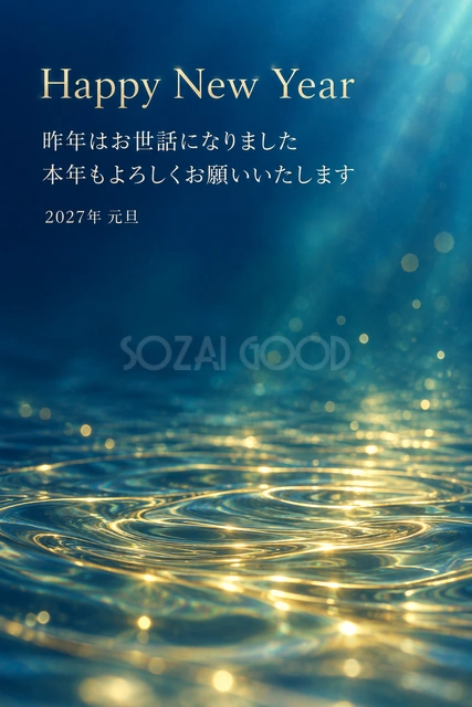 水面の光（文字あり）
