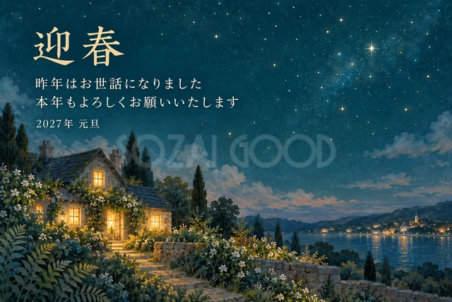 星明かりの庭（文字あり）