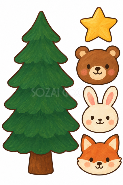 動物たちのツリー