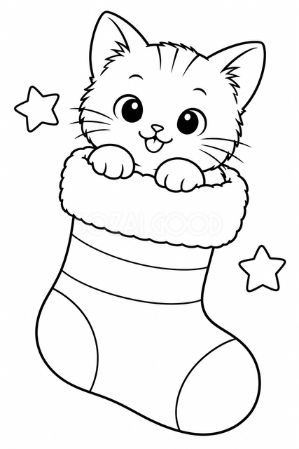 靴下に入った子猫