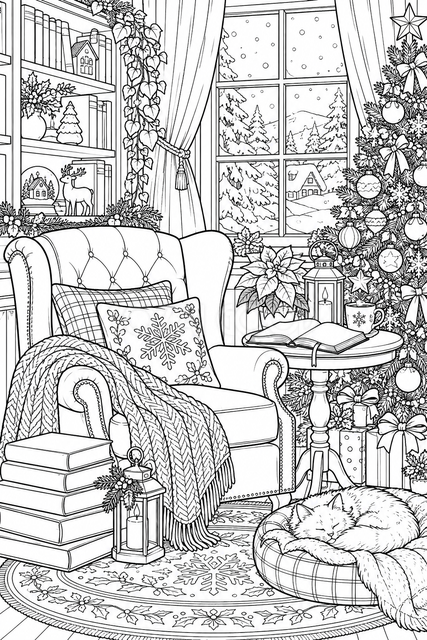 クリスマスの読書室