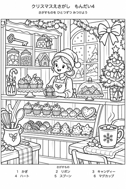 【問題4・配布用】クリスマスのお菓子屋さん
