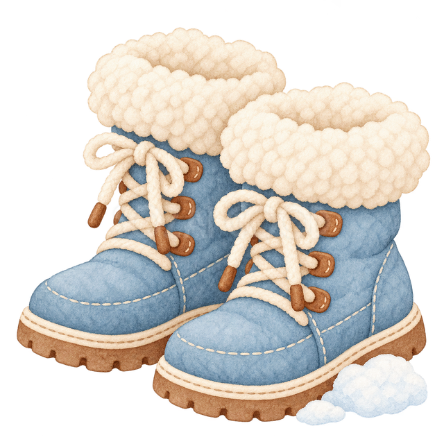 雪の長靴の挿絵